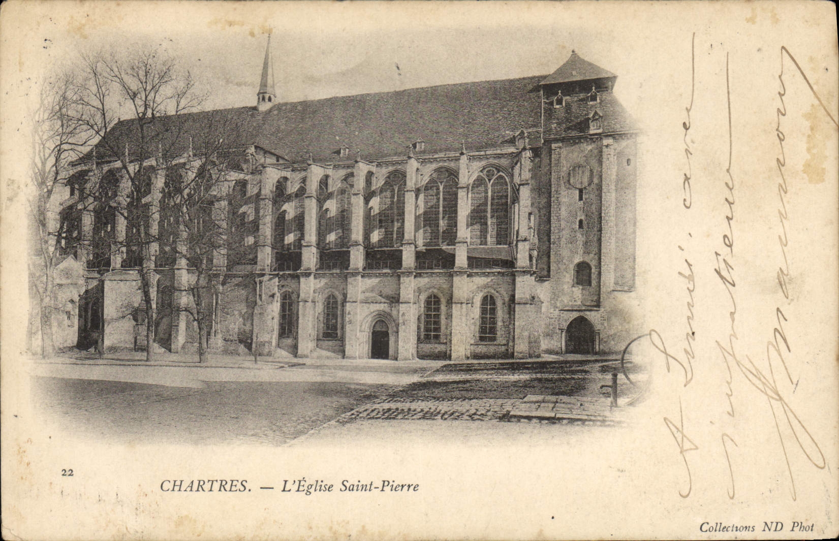 CPA Chartres l'Eglise Saint Pierre 