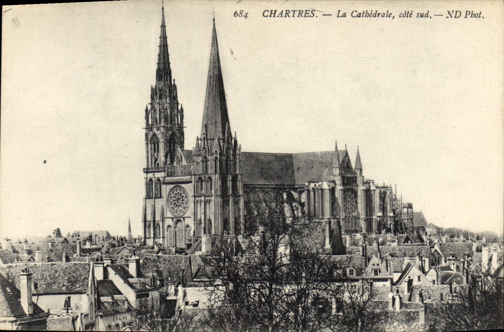 CPA Chartres La Cathedrale cote Sud 