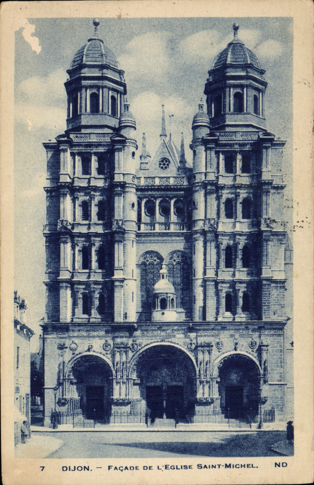 CPA Dijon Facade de l'Eglise Saint Michel 