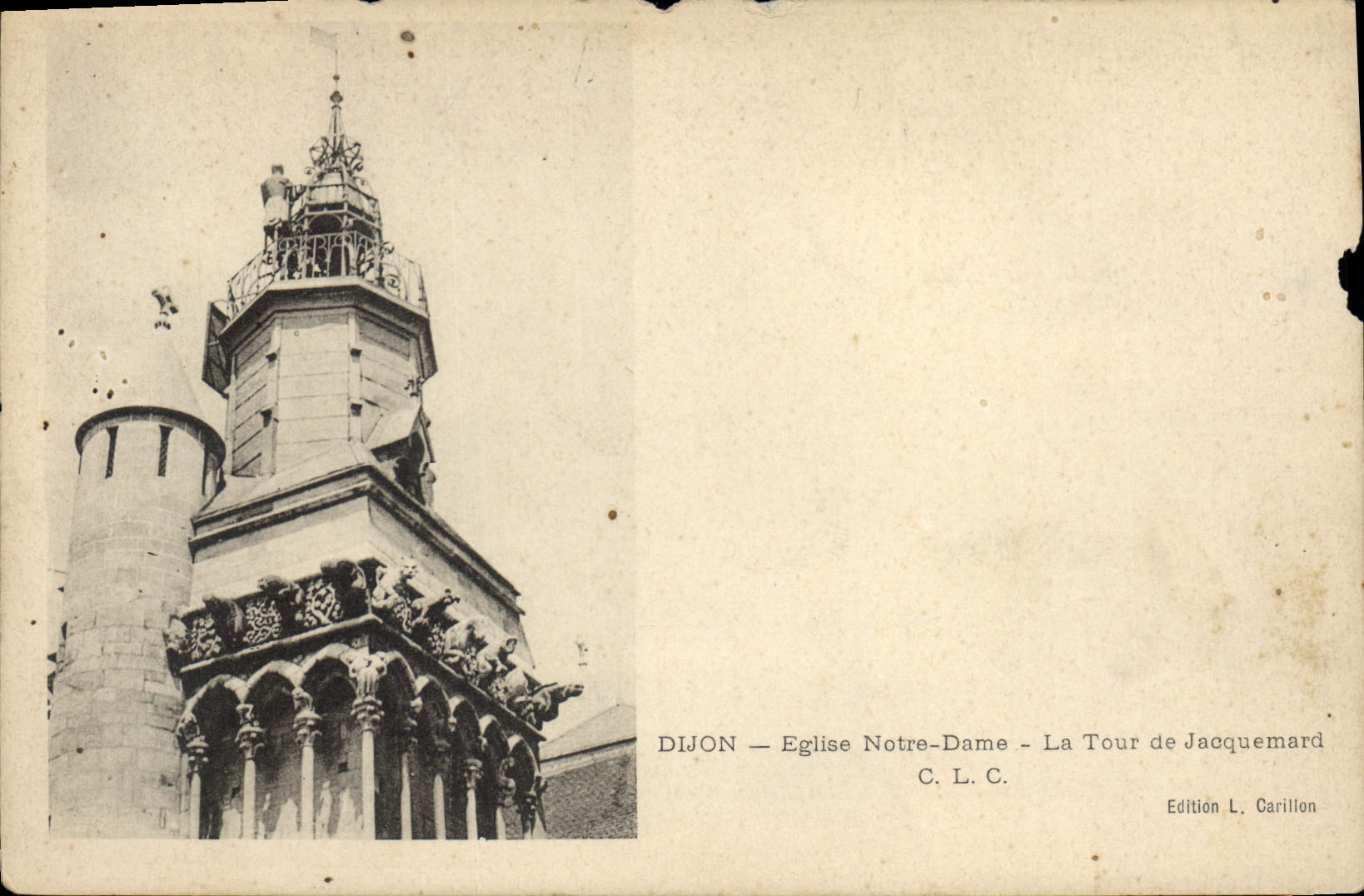 CPA Dijon Eglise Notre Dame La Tour de Jacquemard 