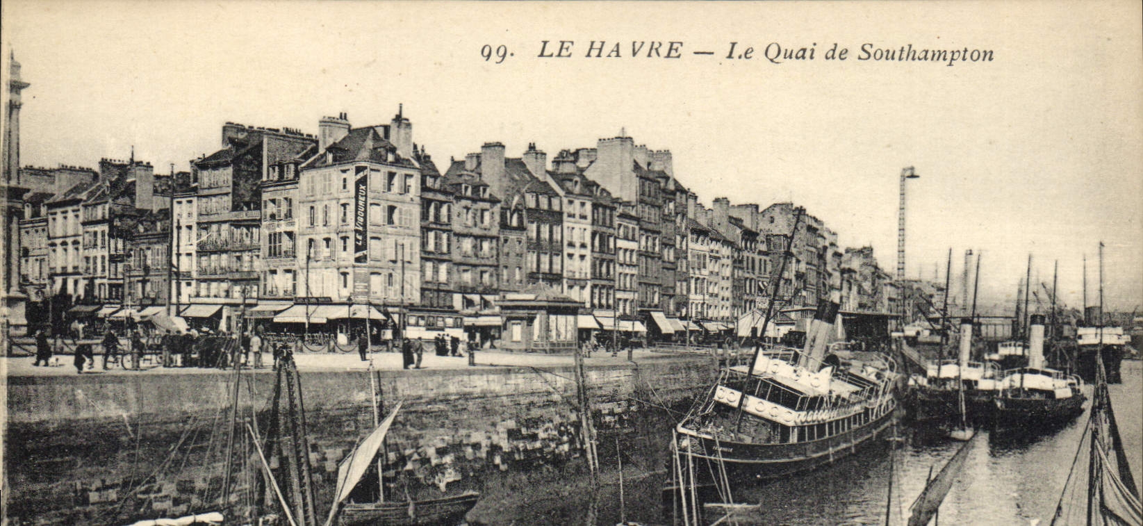 CPA Le Havre Le Quai de Southampton Bateaux