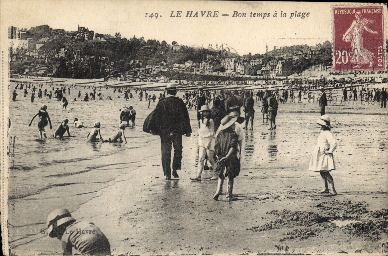 CPA Le Havre Bon temps a la plage 