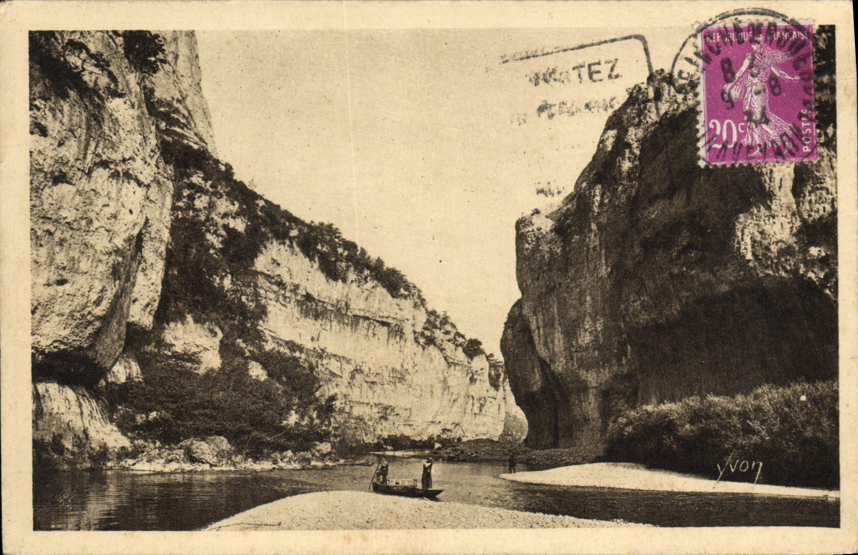 CPA La Douce France Gorges du Tarn La Malene Lozere