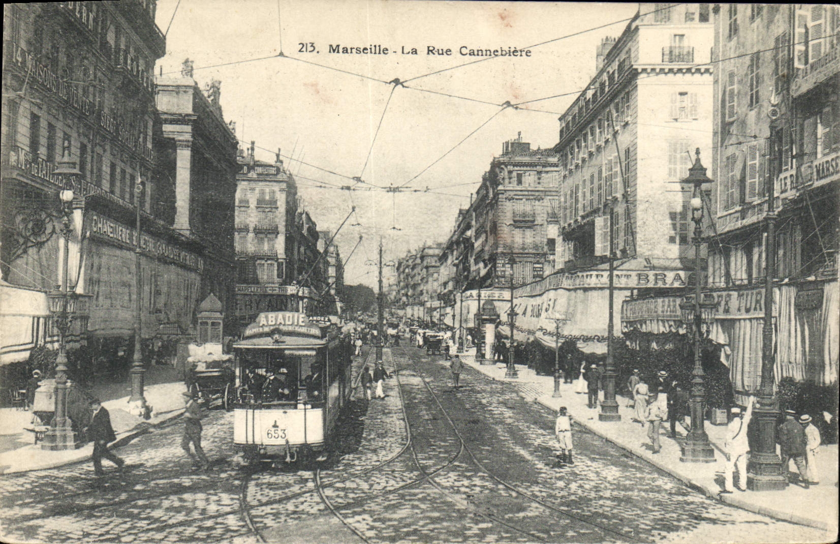CPA Marseille La Rue Cannebiere