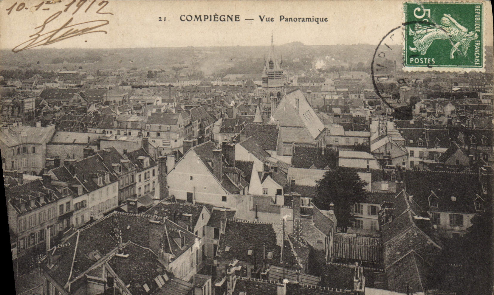 CPA Compiegne Vue Panoramique 