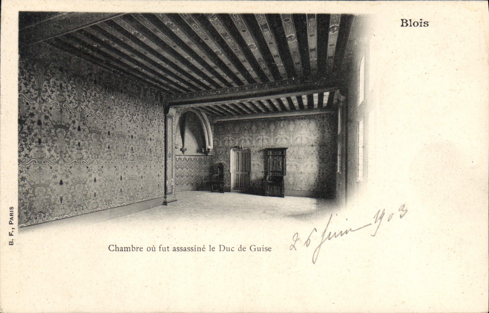 CPA Blois Chambre au fut assassine le Duc de Guise 
