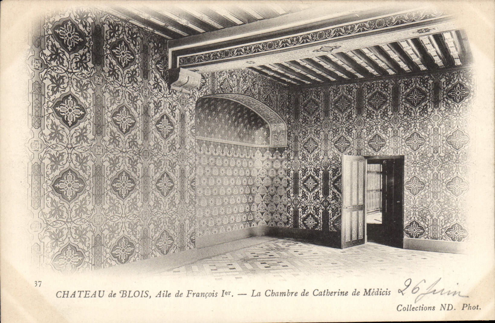 CPA Chateau de Blois Aile de Francois Ier La Chambre de Catherine de Medicis 