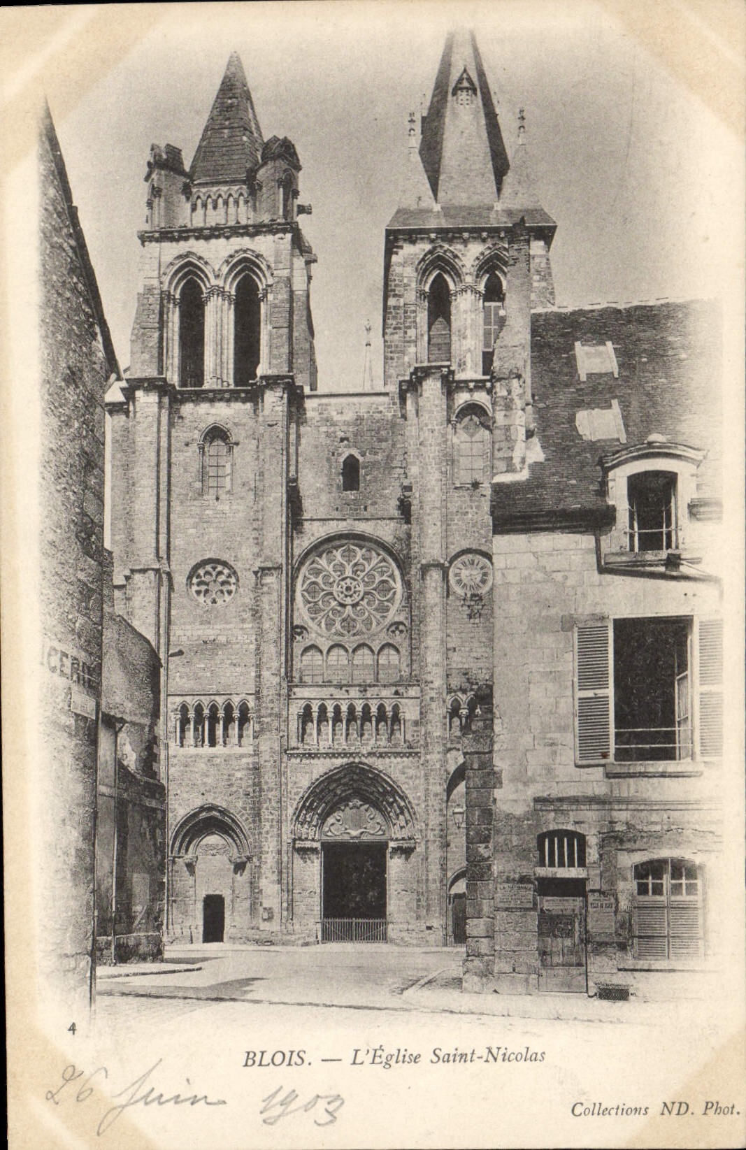 CPA Blois L'Eglise Saint Nicolas 
