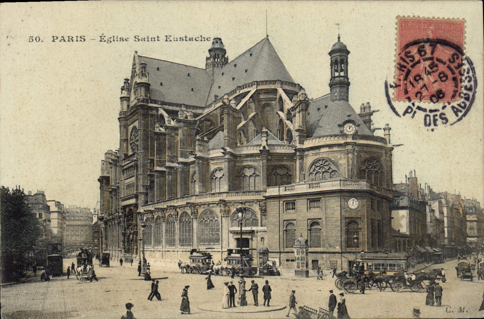 CPA Paris Eglise Saint Eustache 