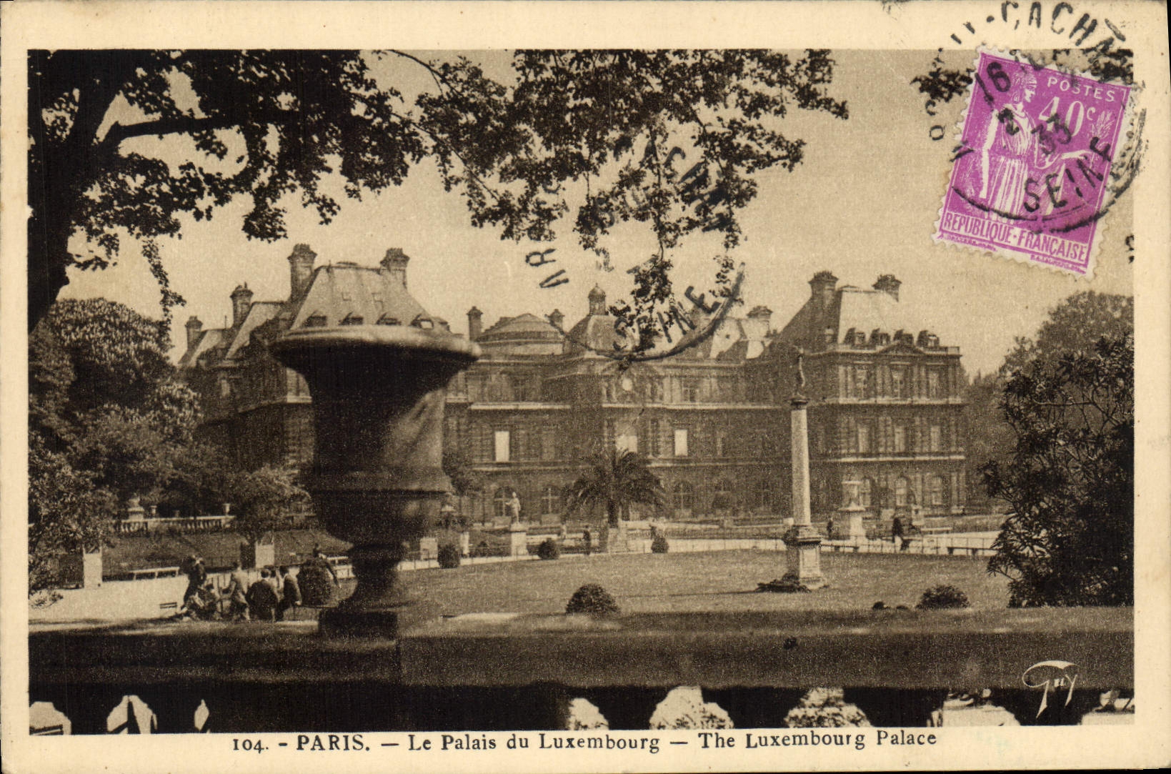 CPA Paris Le Palais du Luxembourg 