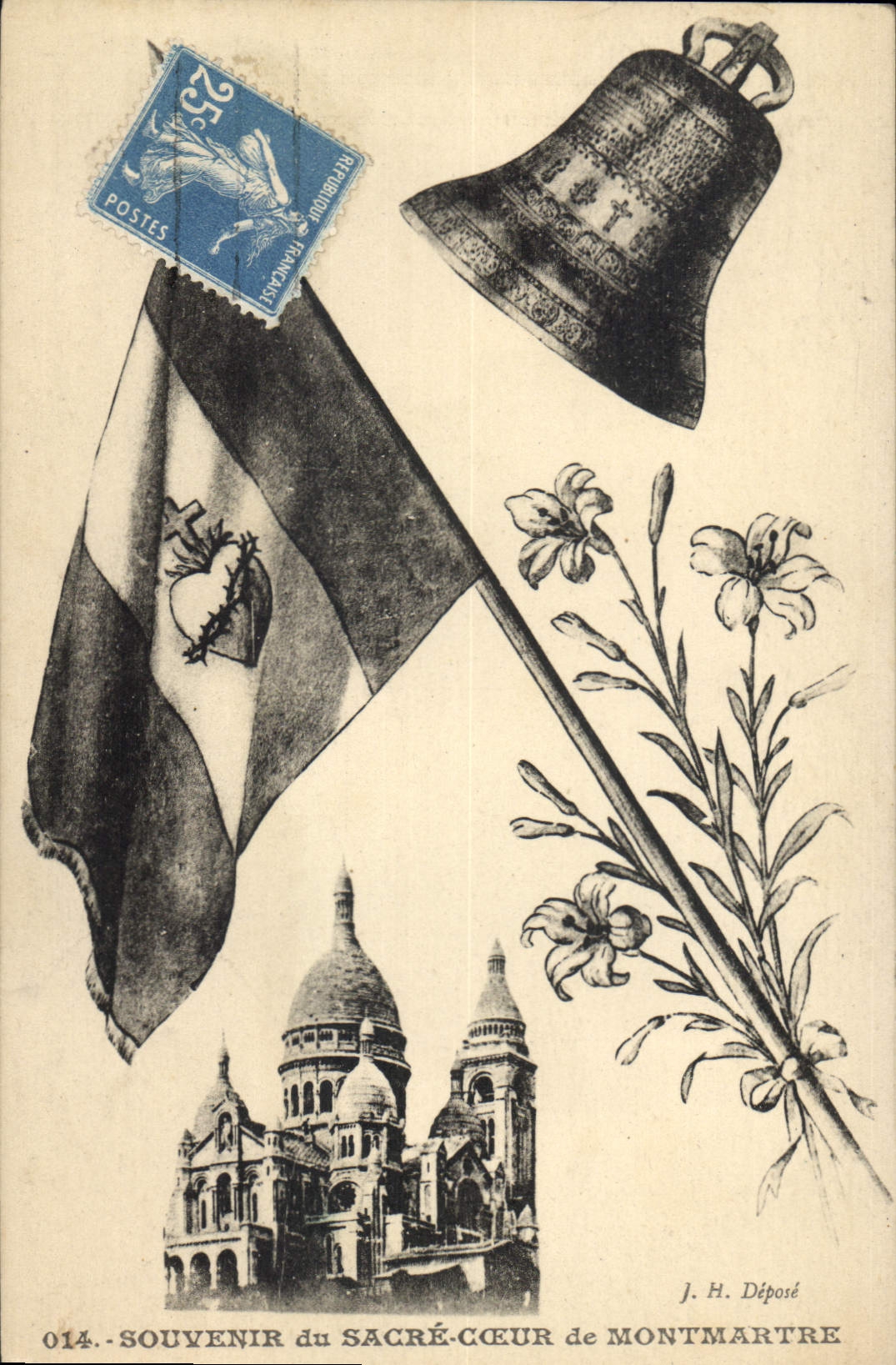 CPA Souvenir du Sacre Coeur de Montmartre Cloche