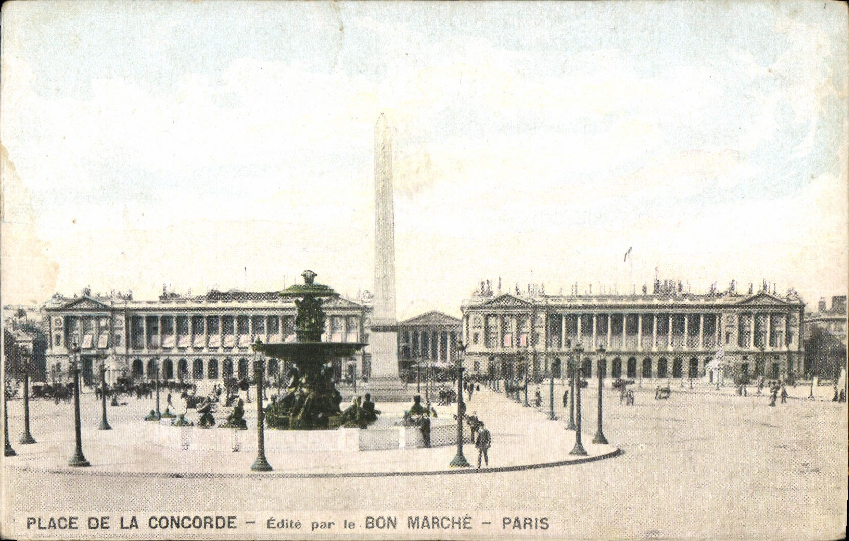 CPA Place de la Concorde Edite par le Bon Marche Paris