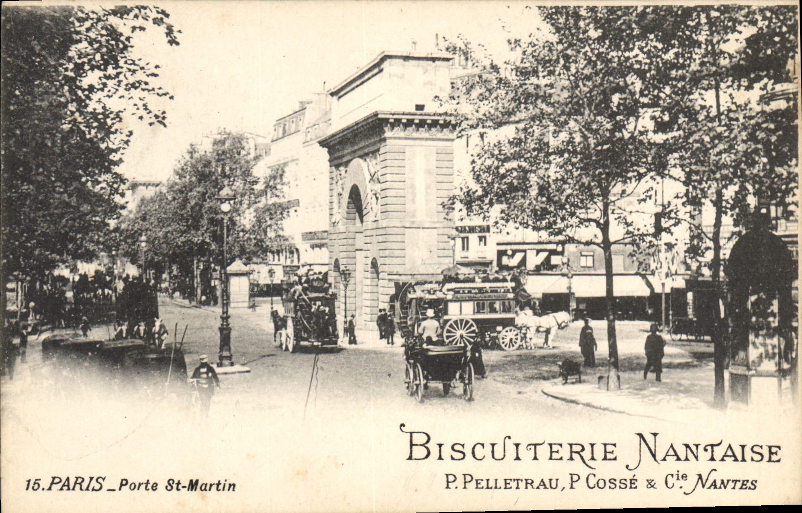 CPA Paris Porte St Martin Biscuiterie Nantaise