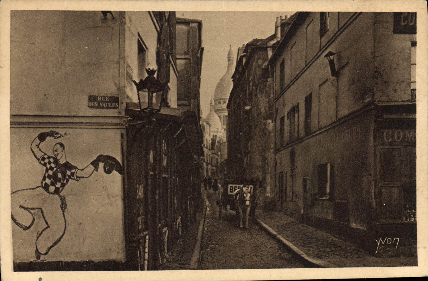 CPA Paris En Flanant Montmatre La Rue Saint Rustique 