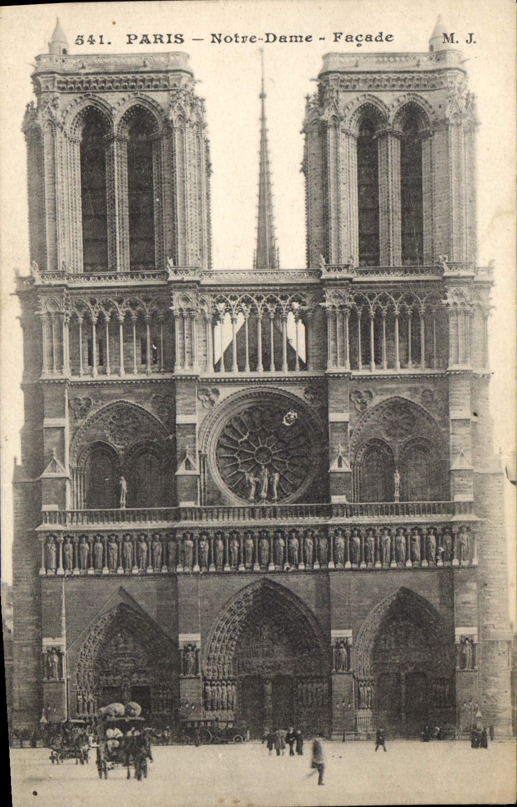 CPA Paris Notre Dame Facade