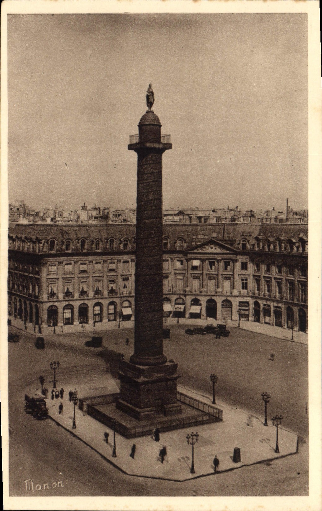 CPA Paris Place et Colonne Vendome 