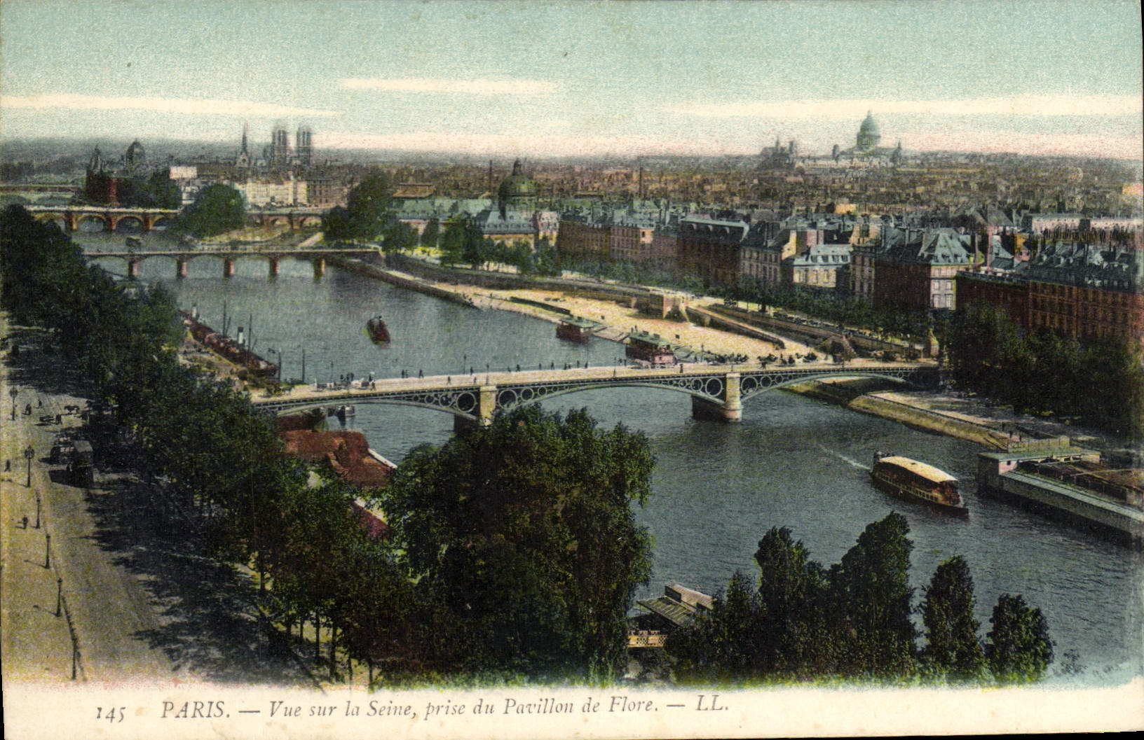 CPA Paris Vue sur la Seine prise du Pavillon de Flore 