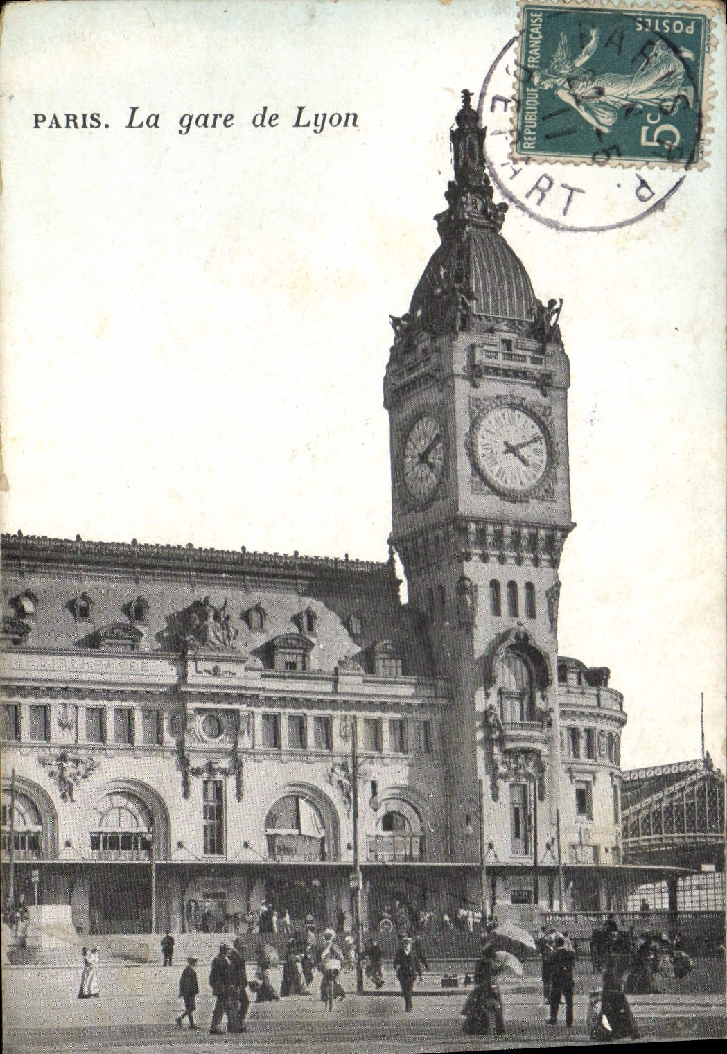 CPA Paris La gare de Lyon 