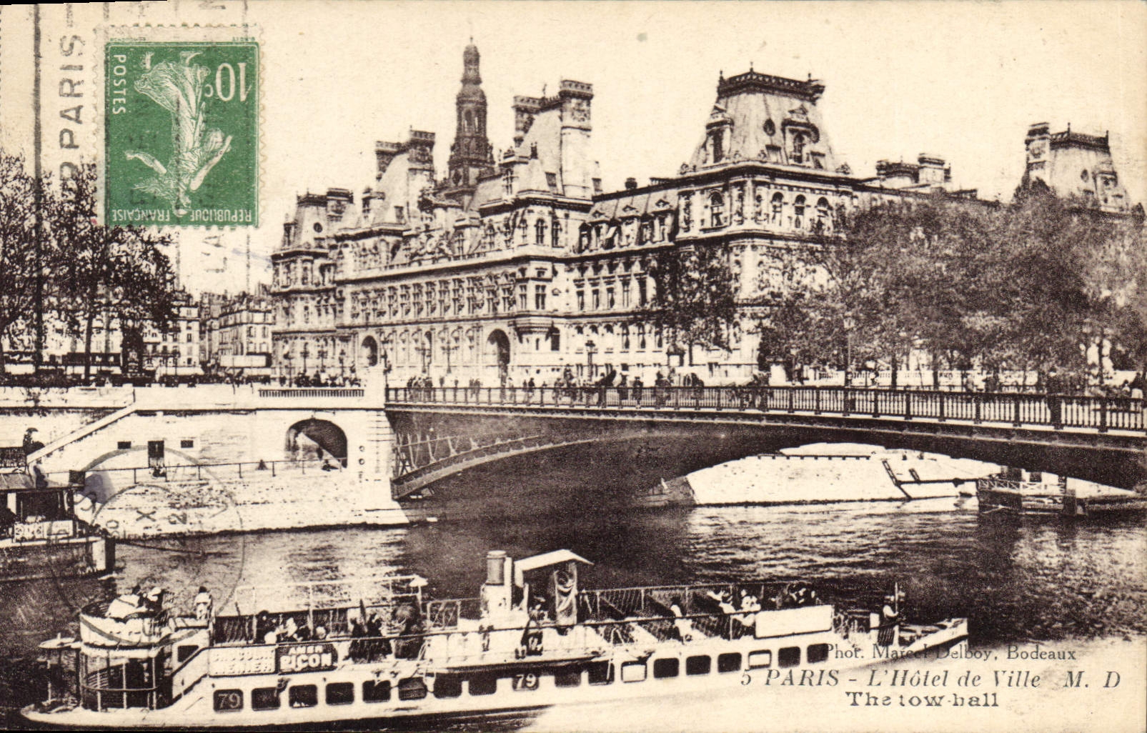 CPA Paris l'Hotel de Ville