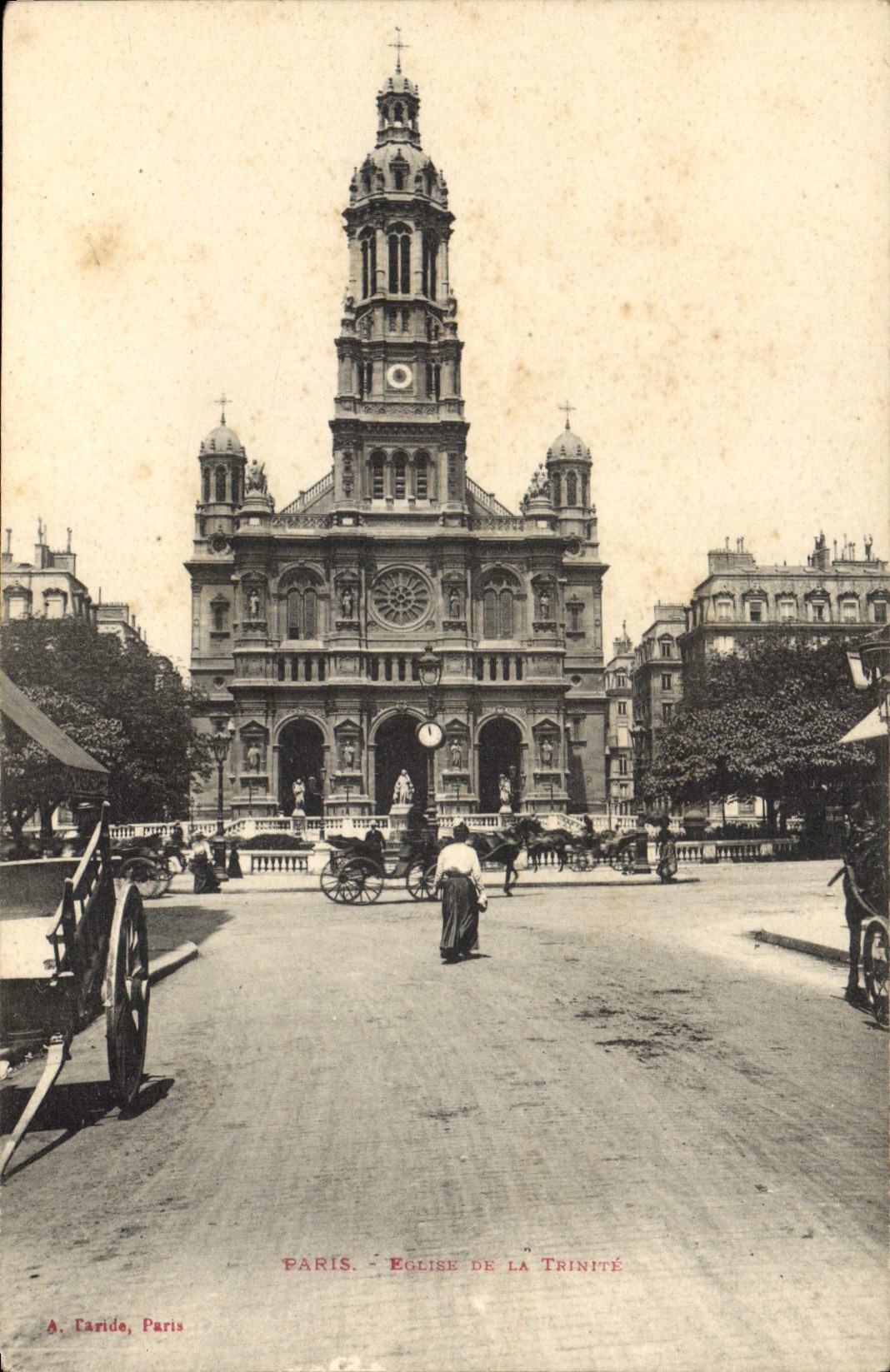 CPA Paris Eglise de la Trinite 