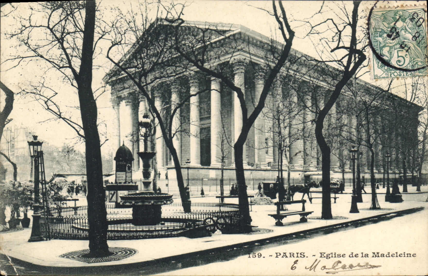 CPA Paris Eglise de la Madeleine 