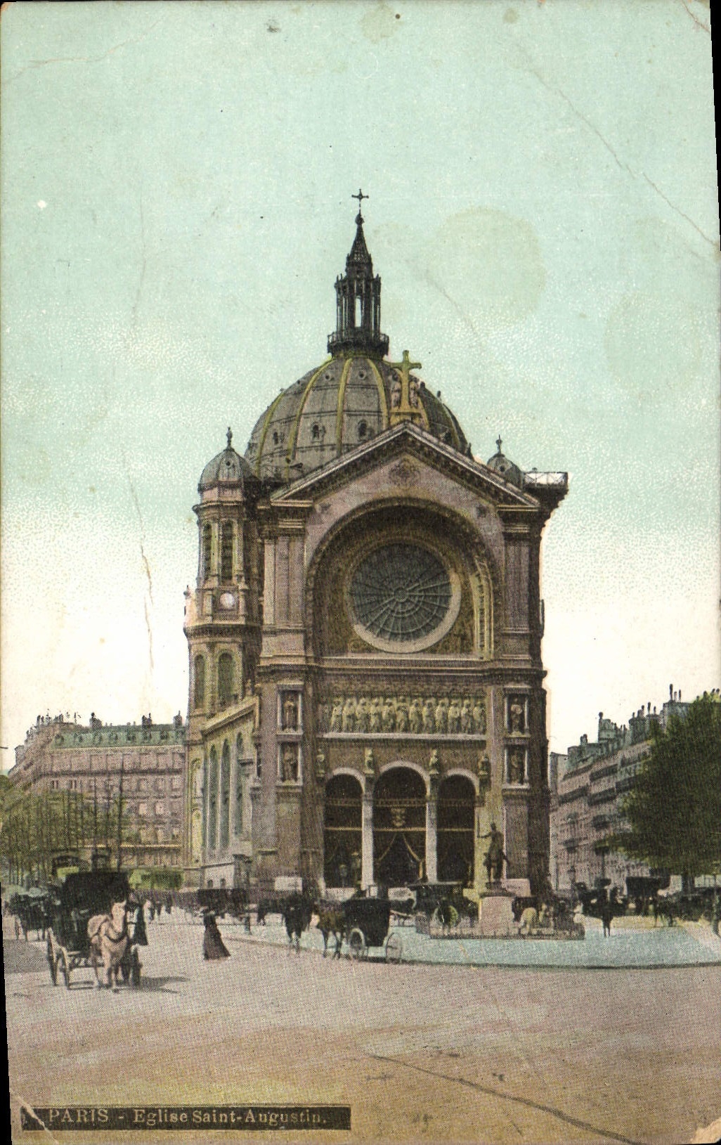 CPA Paris Eglise Saint Augustin 
