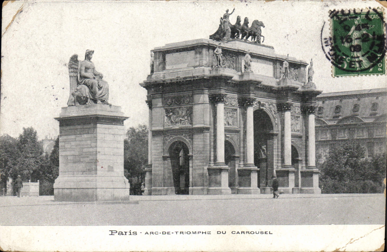 CPA Paris Arc de triomphe du Carrousel 