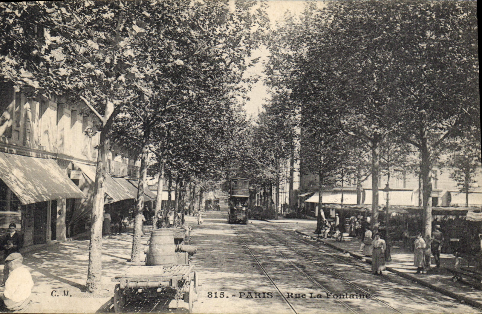 CPA Paris Rue la Fontaine 