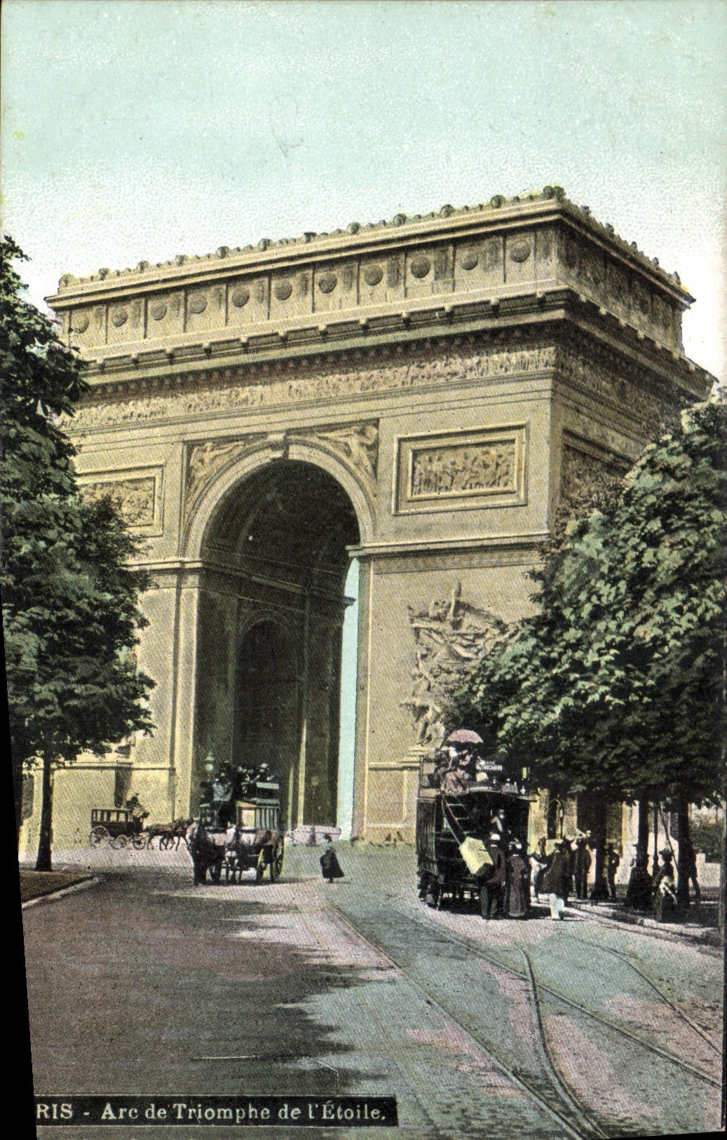 CPA Paris Arc de Triomphe de l'Etoile 