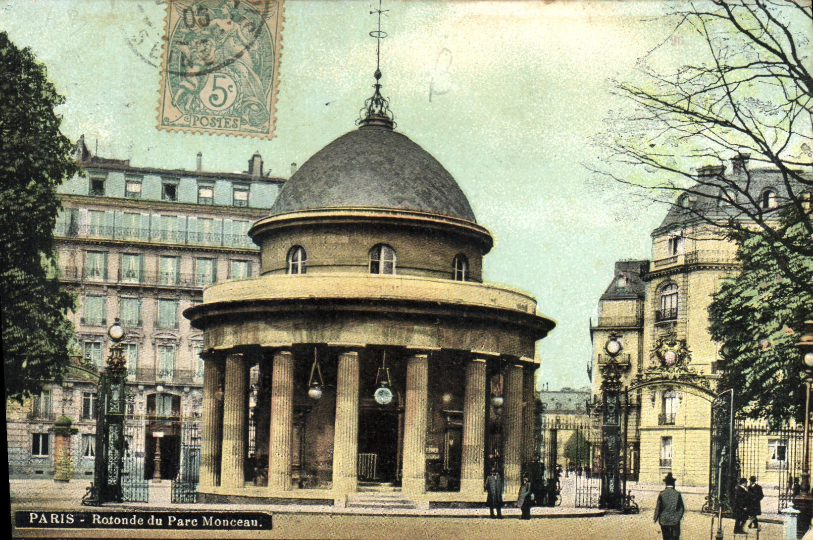 CPA Paris Rotonde du Parc Monceau