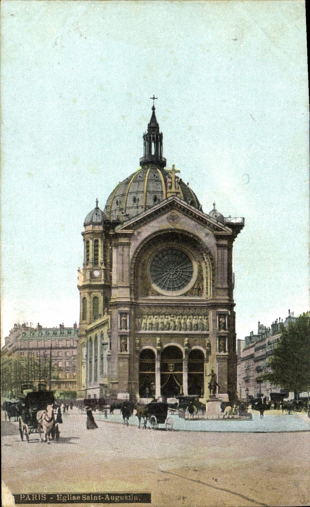 CPA Paris Eglise Saint Augustin 