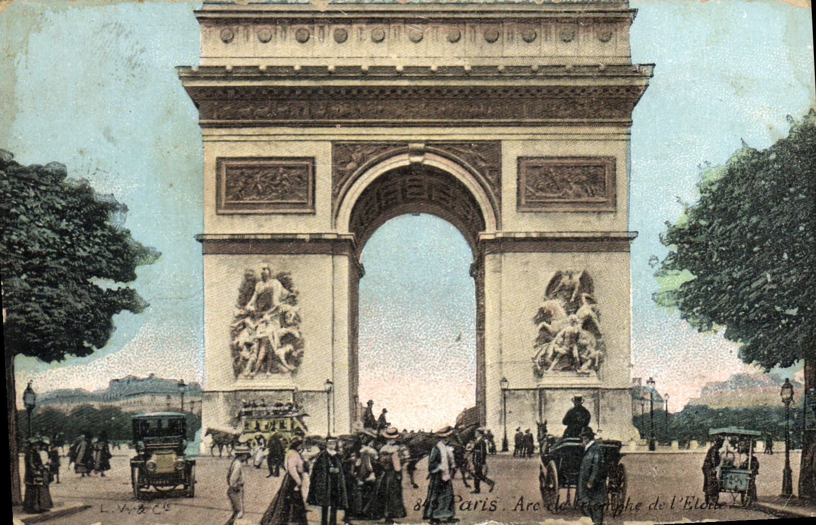 CPA Paris Arc de Triomphe de l'Etoile 