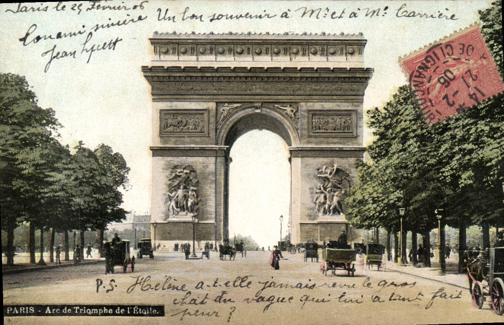 CPA Paris Arc de Triomphe de l'Etoile 