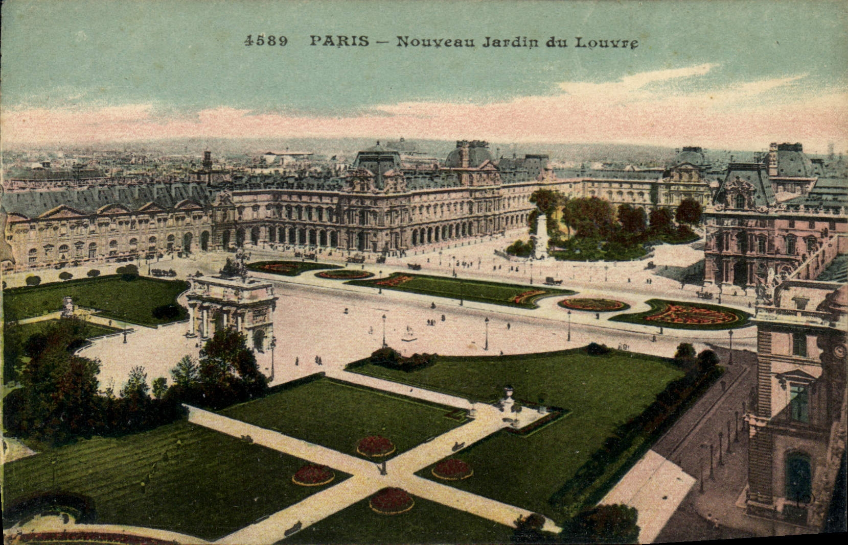 CPA Paris Nouveau Jardin du Louvre