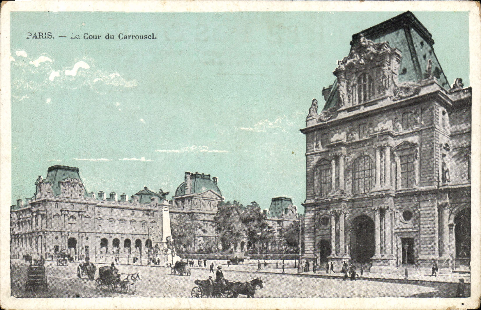 CPA Paris Le Cour du Carrousel 