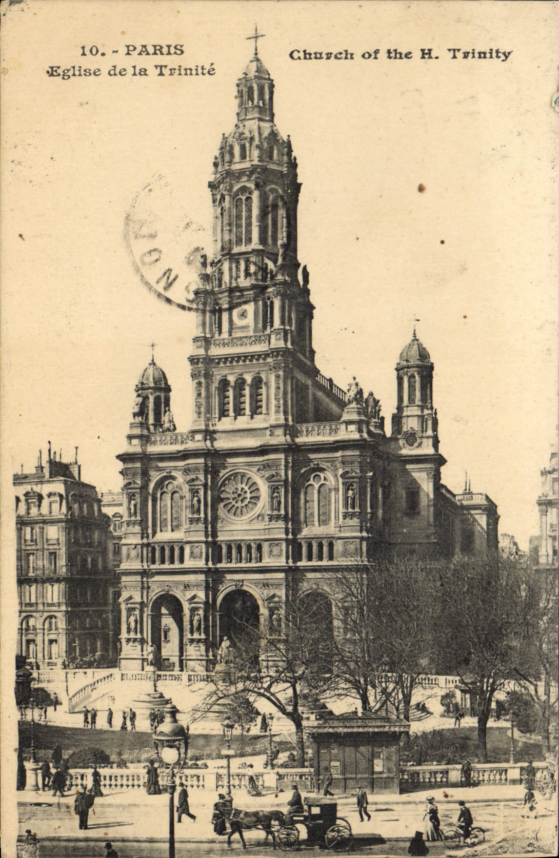 CPA Paris Eglise de la Trinite 