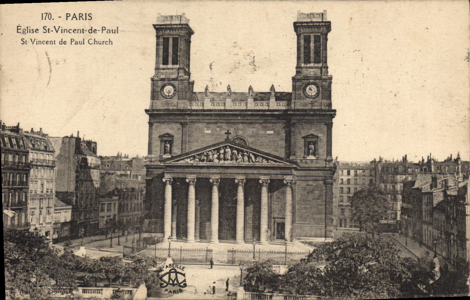 CPA Paris Eglise St Vincent de Paul 