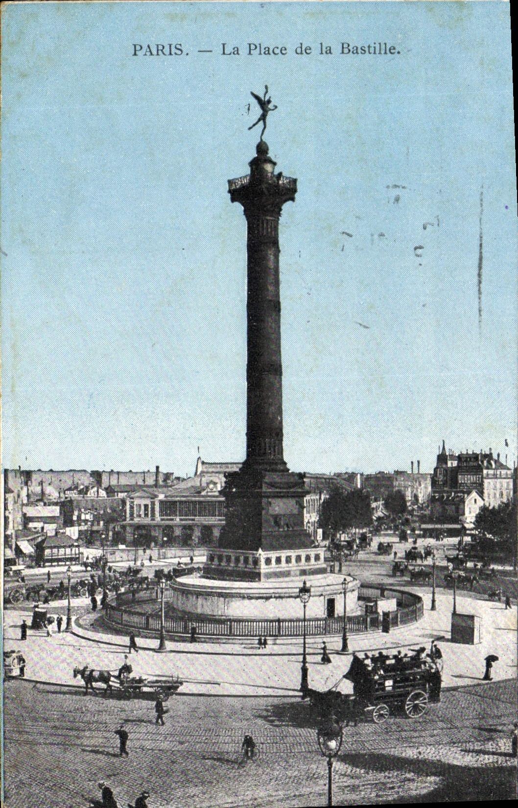 CPA Paris La Place de la Bastille