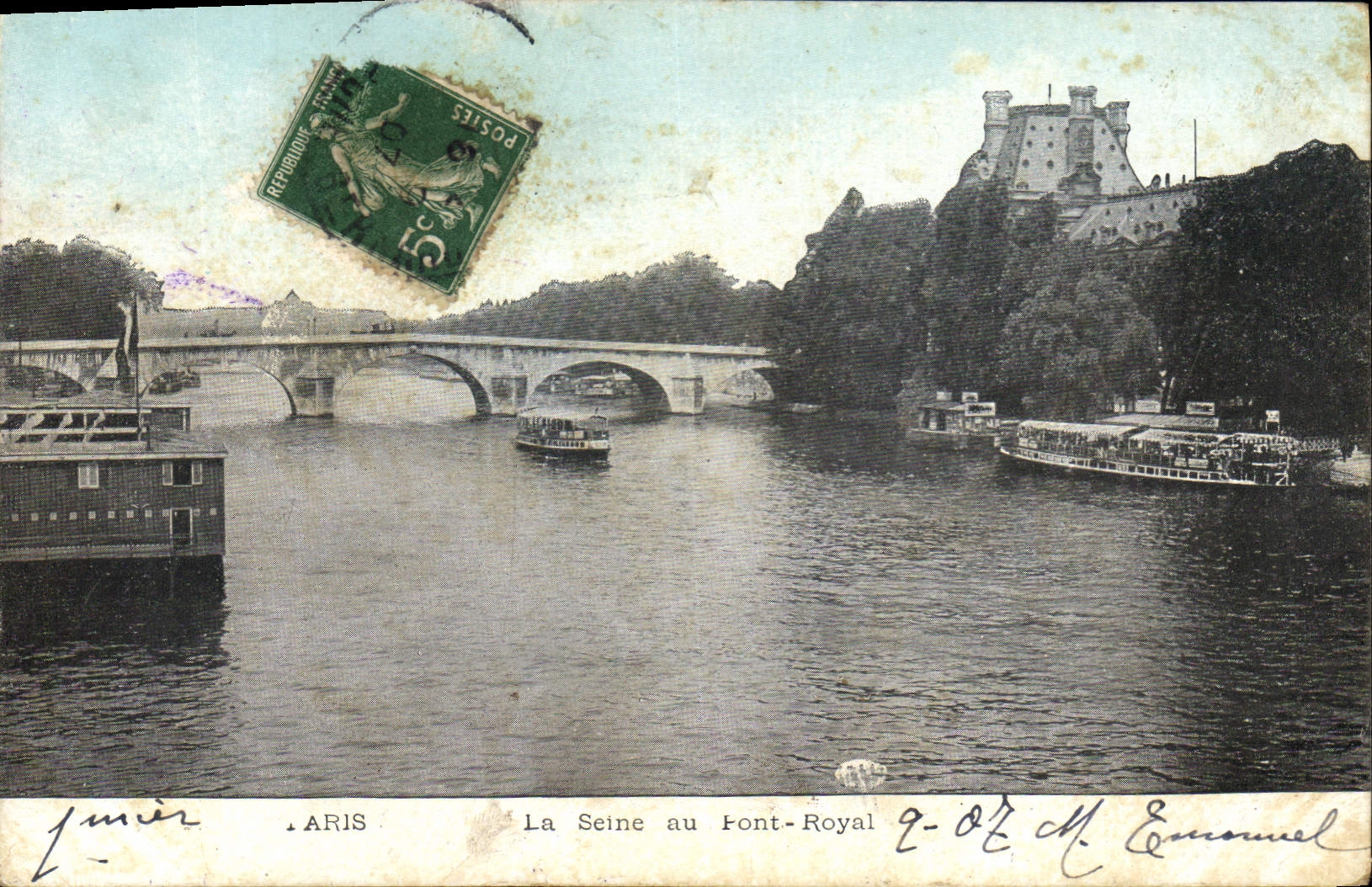 CPA Paris La Seine au Font Royal 