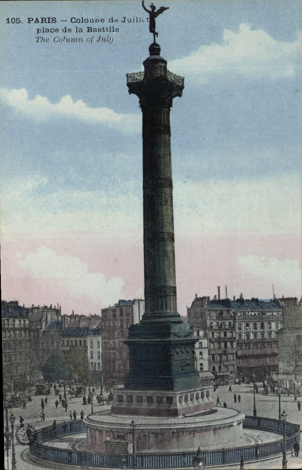 CPA Paris Colonne de Julliet place de la Bastille