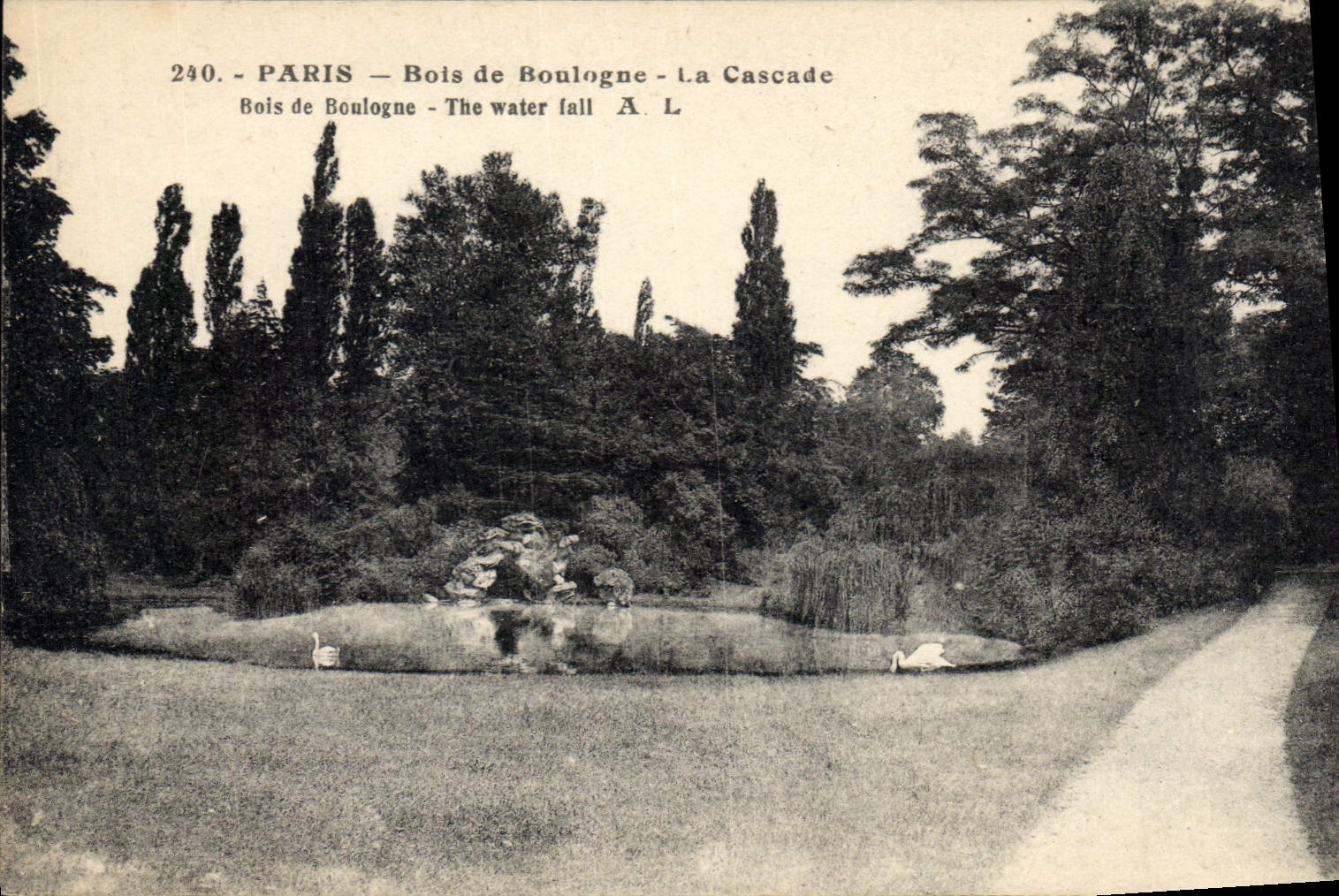 CPA Paris Bois de Boulogne La Cascade 