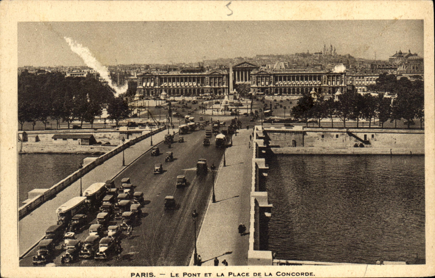 CPA Paris Le pont et la Place de la Concorde 