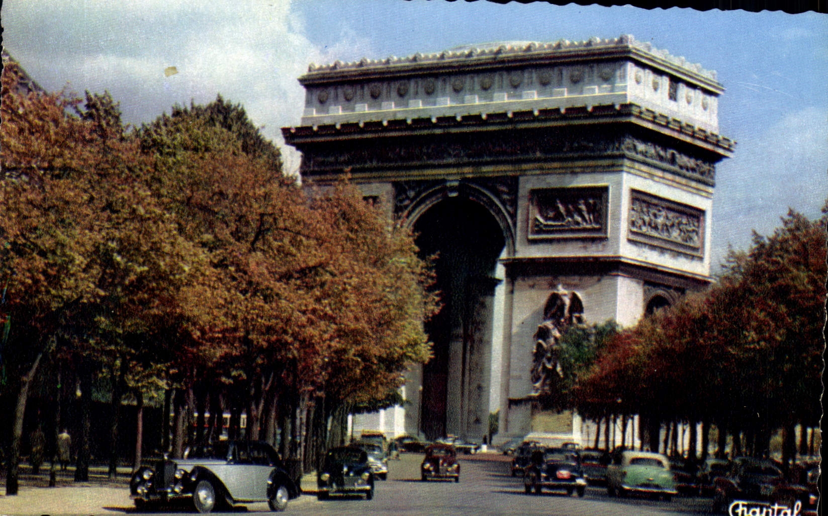 CPA Paris l'Arc de Triomphe 