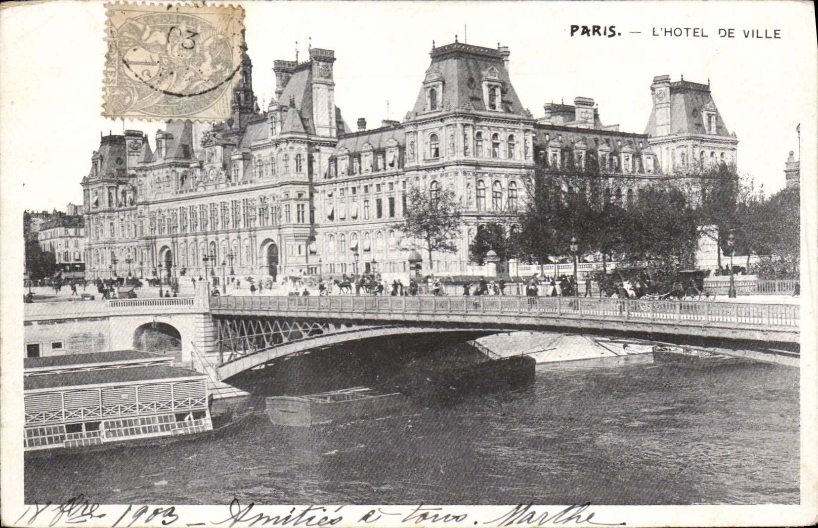 CPA Paris l'Hotel de Ville