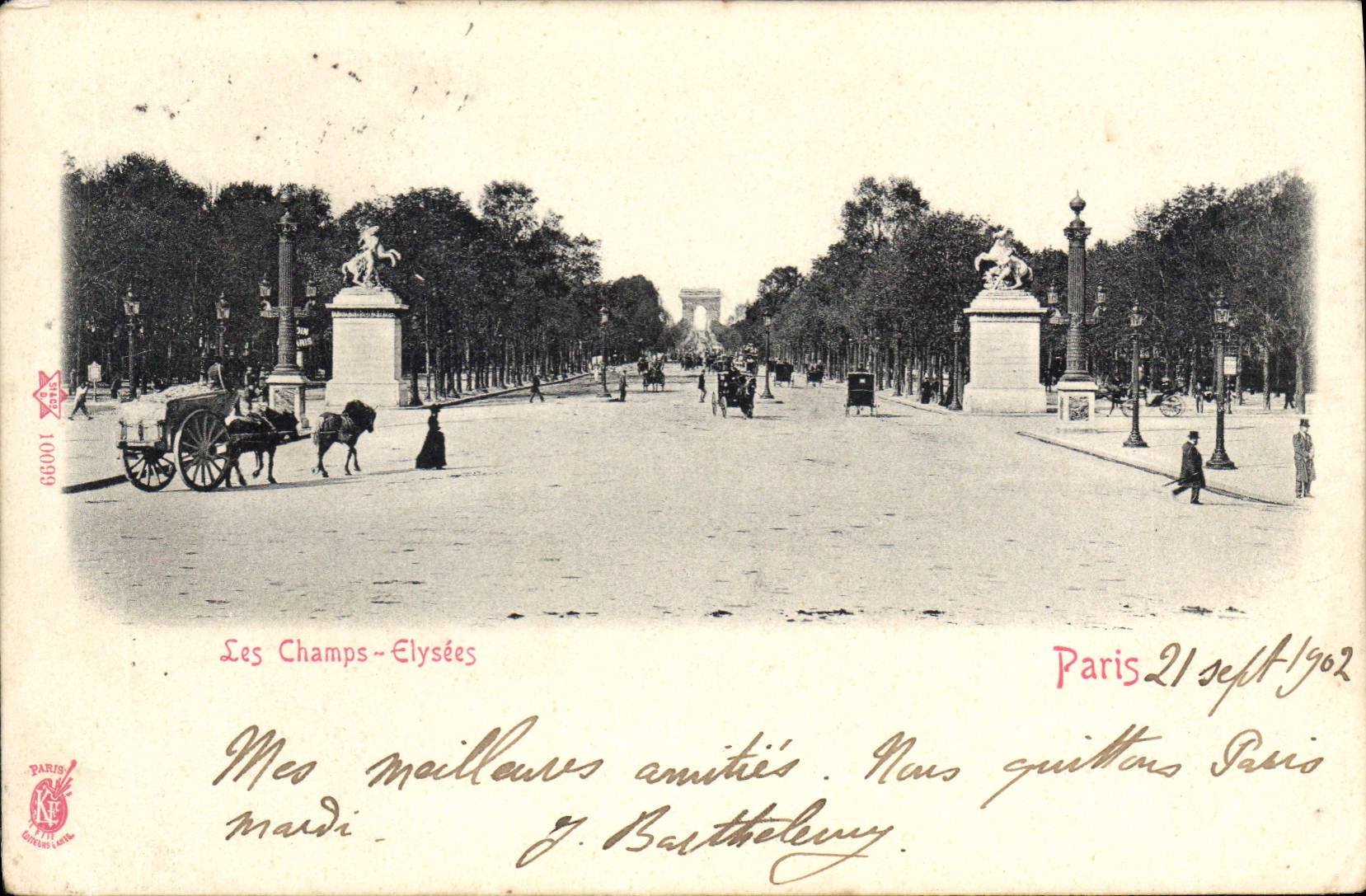 CPA Paris Les Champs Elysees 