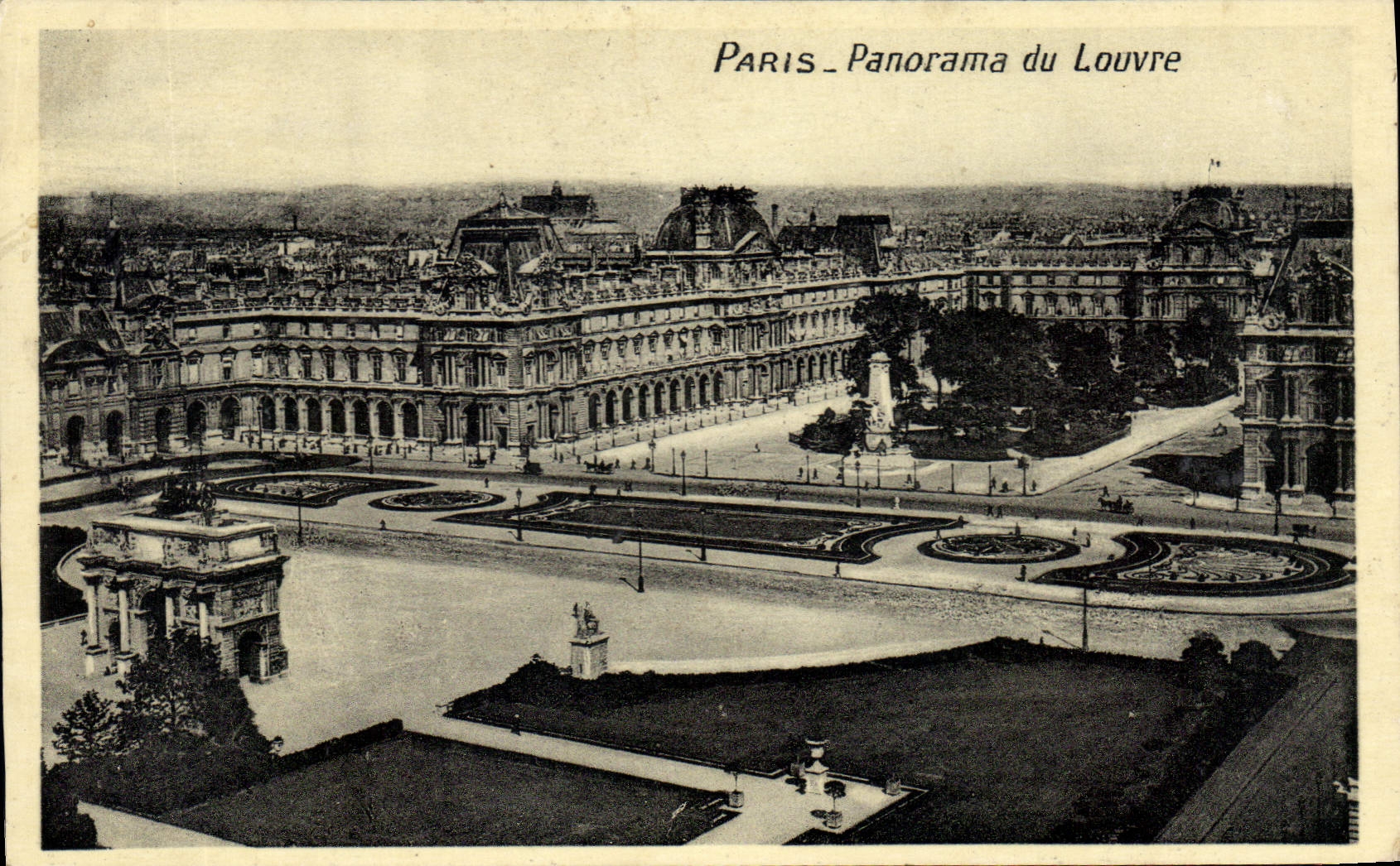CPA Paris Panorama du Louvre 