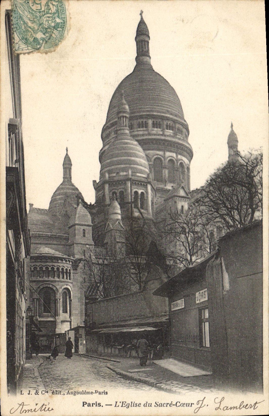 CPA Paris l'Eglise du Sacre Coeur 