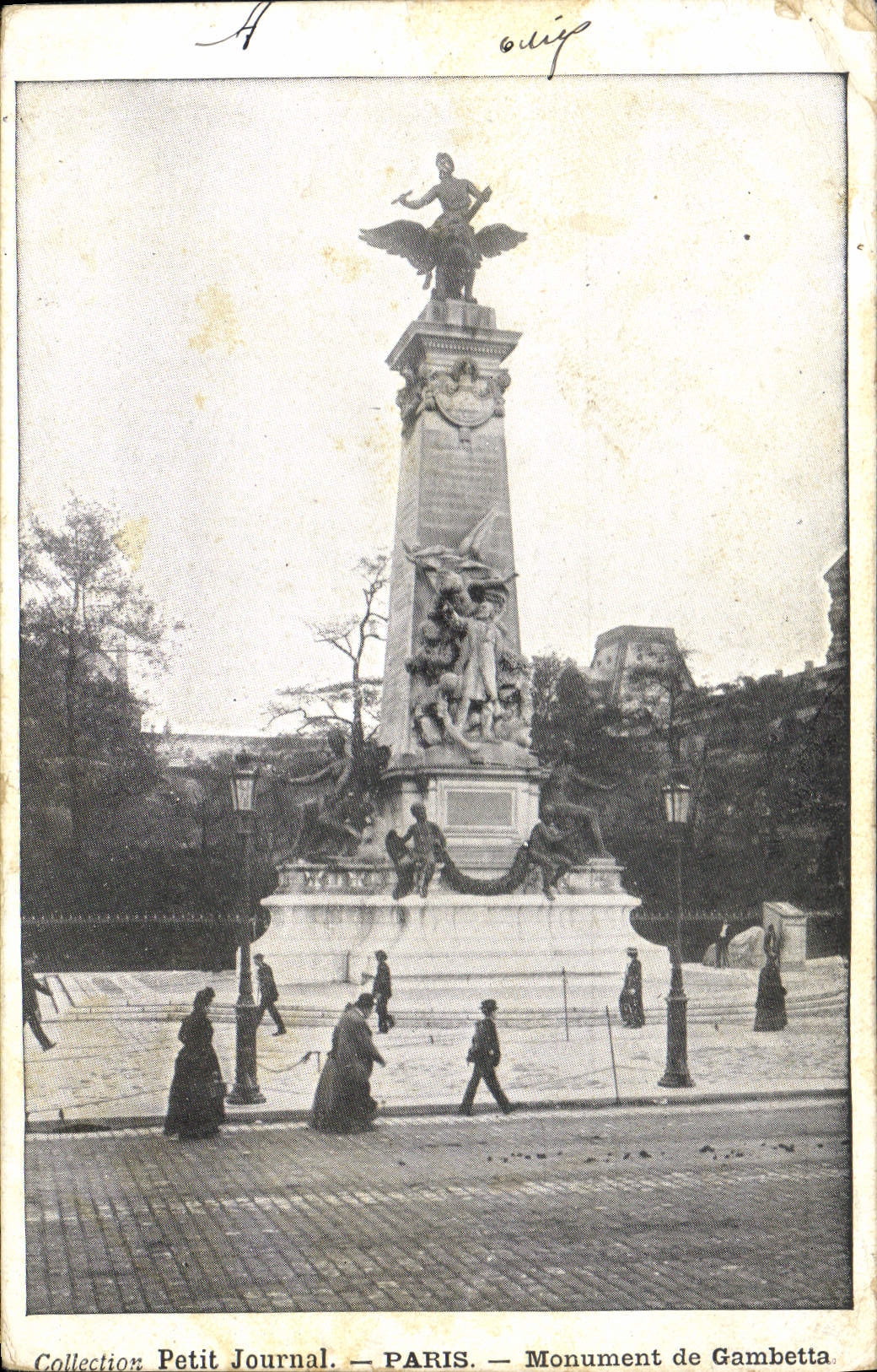 CPA Petit Journal Paris Monument de Gambetta 