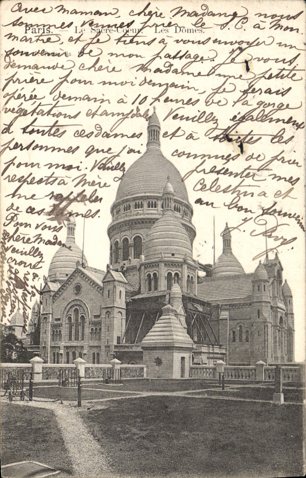 CPA Paris Le Sacre Coeur Les Domes 