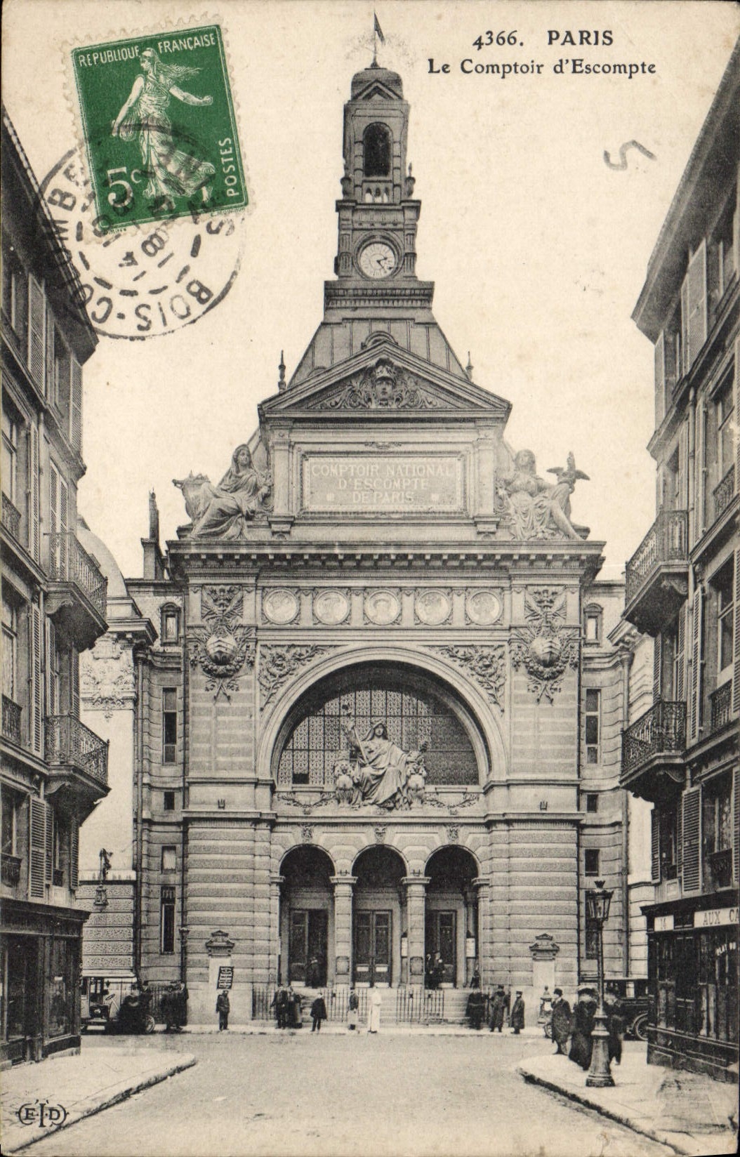 CPA Paris Le Comptoir d'Escompte 